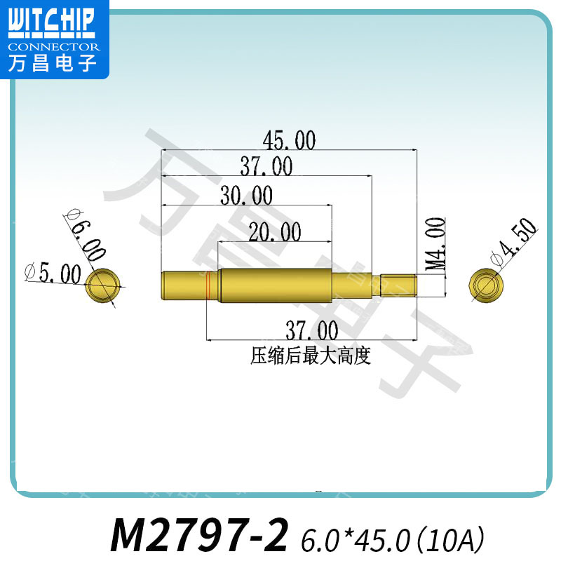 M2797-2-6.0×45.0（10A） 